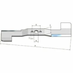 532186385 - Lame Gauche 3 En 1 Pour Autoportée HUSQVARNA 92cm -HUSQVARNA Soldes 10403757 2